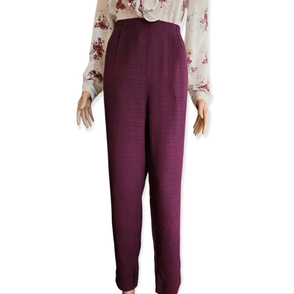 Alix Taylor Purple Straight Leg Trousers - Picture 1 of 7